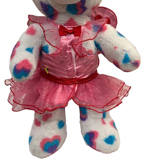 Build A Bear Workshop Pink Love Fairy Valentines Day Butterfly Wings Dress - Picture 3 of 8
